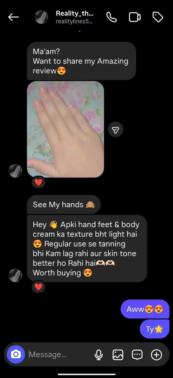 Hand Feet & Body whitening cream by Its Skin glow