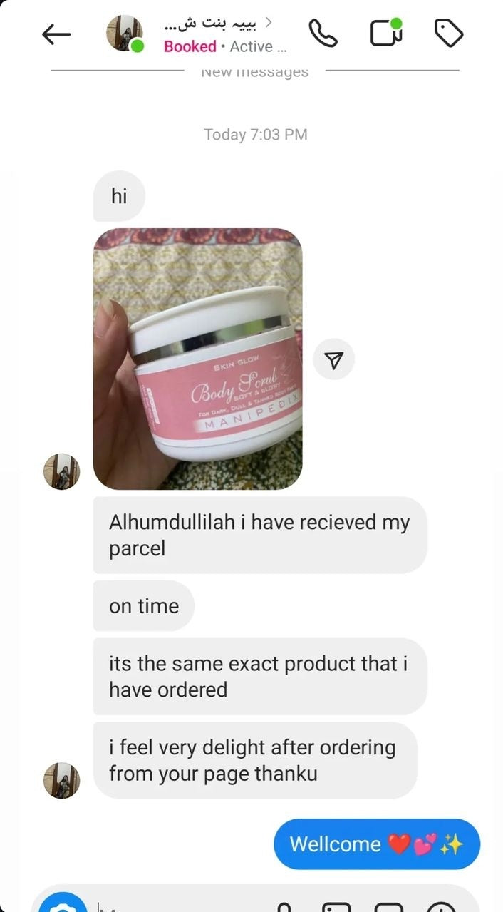 Body whitening combo  (scrub + cream) by its skin glow