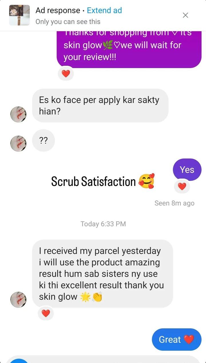Body whitening scrub By its skin glow