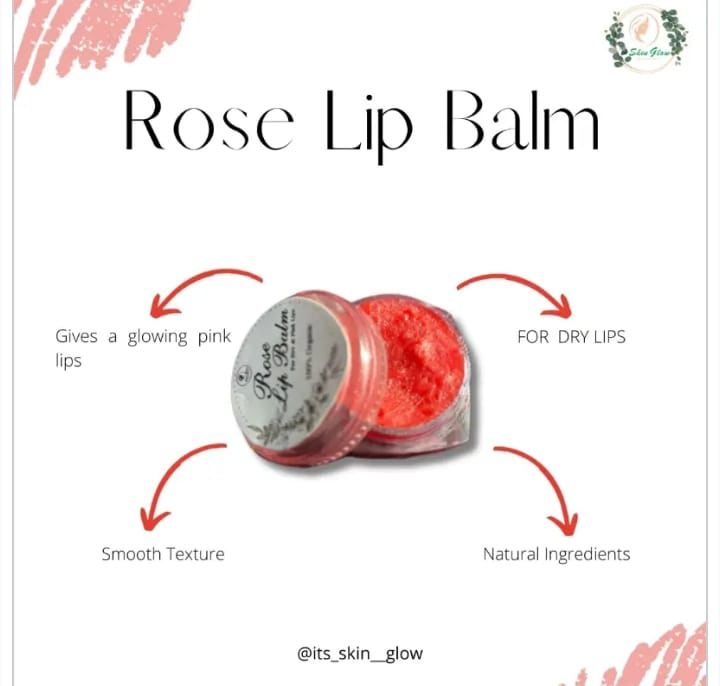 Rose Lip balm by its skin glow