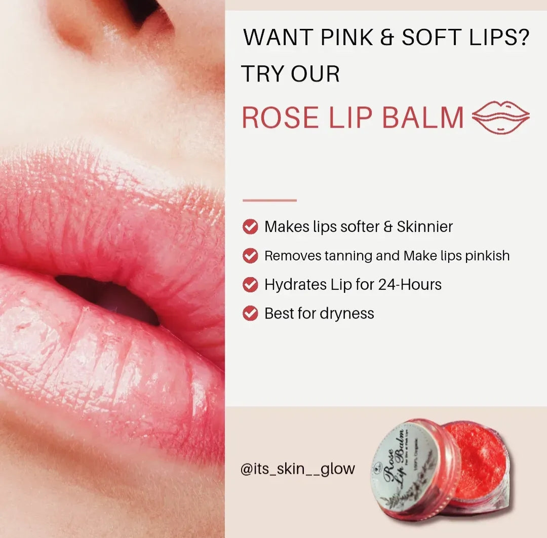 Rose Lip balm by its skin glow